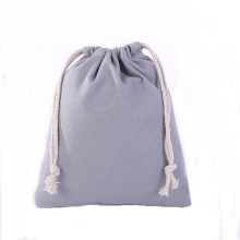 Qingdao Factory Gots Oeko-Tex 100 Recycle Reusable Different Gram Weight Organic Cotton Canvas Pouch/Double Drawstring Bag for Gift